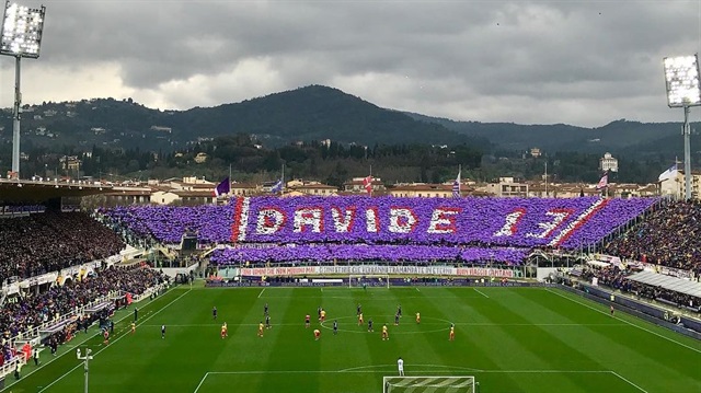 Fiorentina Kulübü, kaptanı Davide Astori'ye böyle veda etti. 