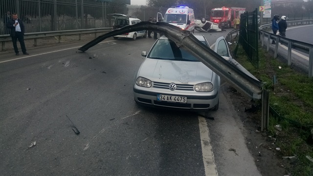 Kadıköy'deki kazada 2 kişi yaralandı.