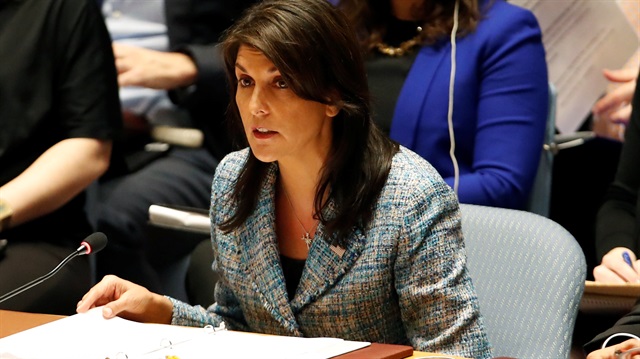 ABD'nin Birleşmiş Milletler (BM) Daimi Temsilcisi Nikki Haley