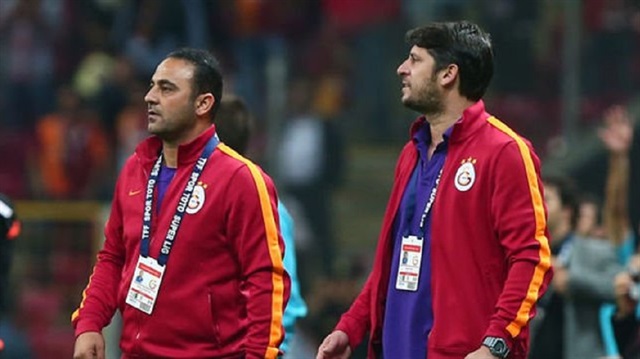 Galatasaray'da yardımcı antrenörlerden Hasan Şaş dünkü maçı tribünden takip etti.