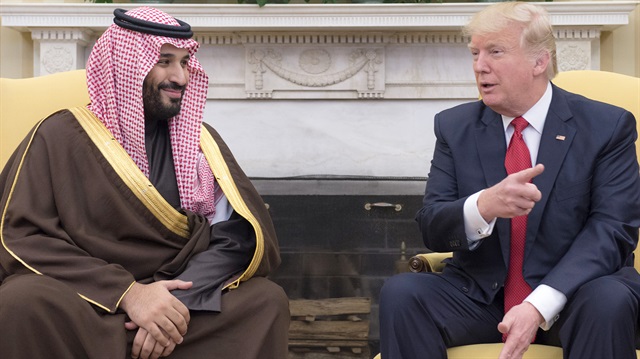 ABD Başkanı Trump ile Suudi Arabistan Veliaht Prensi Muhammed bin Selman