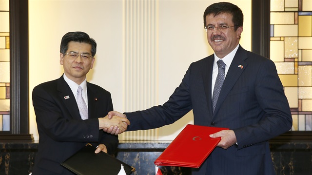 Ekonomi Bakanı Nihat Zeybekci Japonya'daki temasları kapsamında Türk-Japon Müteahhitlik İşbirliği Semineri'ne katıldı.

