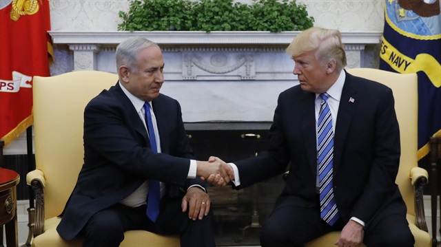 U.S. President Trump and Israeli Prime Minister Netanyahu meet at the White House in Washington