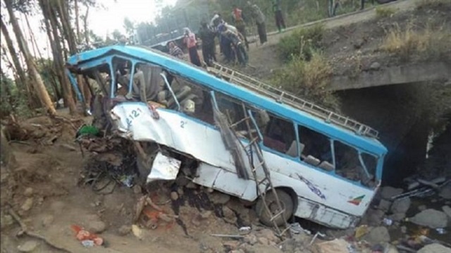 Etiyopya’daki otobüs kazasında 38 kişi yaşamını yitirdi.