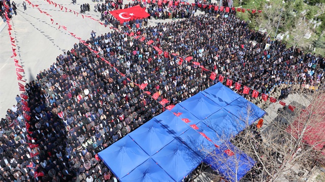 Şehit Orhan Sürmen'in cenaze töreni.
