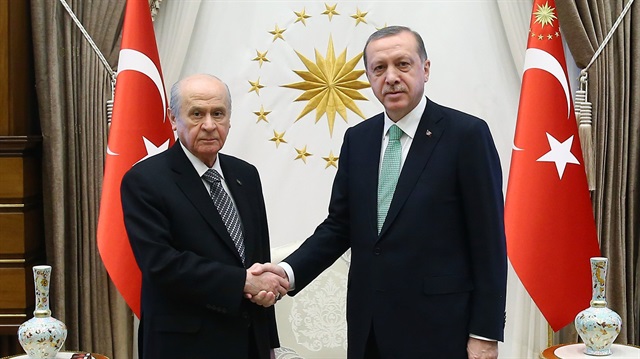 Cumhurbaşkanı Erdoğan ve MHP Lideri Bahçeli.