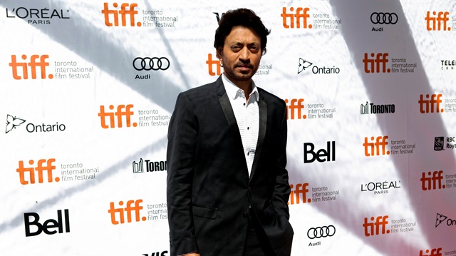 File Photo: Indian actor Irrfan Khan arrives for the screening of the film "Dabba (The Lunchbox)" at the 38th Toronto International Film Festival, in Toronto