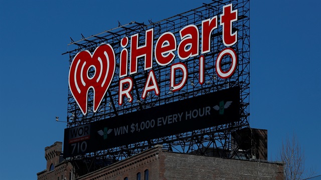 The iHeartMedia billboard is seen atop a building in the Bronx in New York, U.S., March 15, 2018. 