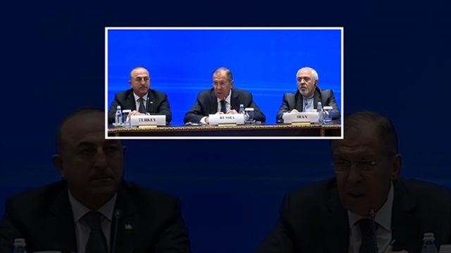 وزراء خارجية تركيا وروسيا وإيران يلتقون على طاولة أستانا