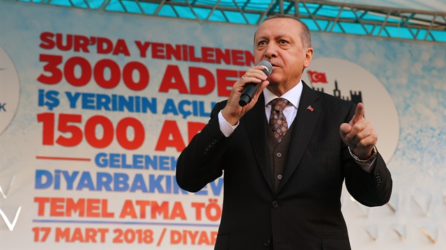 Cumhurbaşkanı Erdoğan, Diyarbakır'da konuştu.