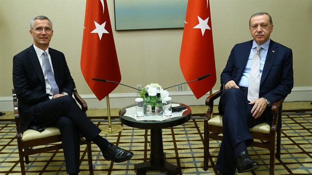 Turkish President Erdoğan receives NATO Secretary General Stoltenberg