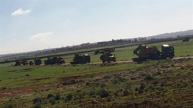TSK konvoyu, İdlib çatışmasızlık bölgesinde yeni ateşkes gözlem noktası kurmak üzere Anadan ilçesine intikal etti.​