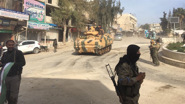 ÖSO güçleri Afrin kent merkezine giriş yaptı.