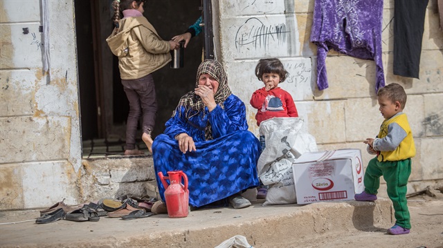 Türk Kızılayı'nın insani yardımları Afrin'deki ihtiyaç sahibi ailelere ulaştı. 