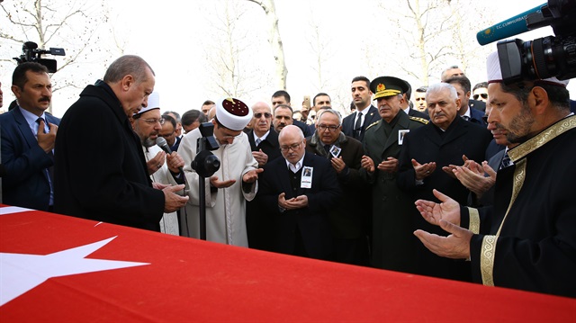 Funeral of former Turkish state minister Hasan Celal Guzel
