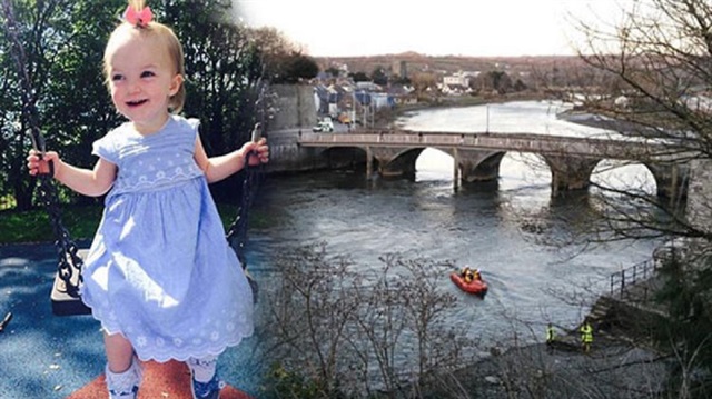 Cardigan kentinde bir otomobili, içindeki iki yaşındaki Kiara ile birlikte kaçıran hırsızlar, daha sonra otomobili küçük kızla birlikte nehre attı.