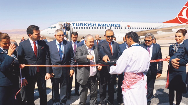 Türk Hava Yolları’nın, Ürdün’de başkent Amman’ın ardından uçuş sağlayacağı ikinci nokta olan Akabe oldu.