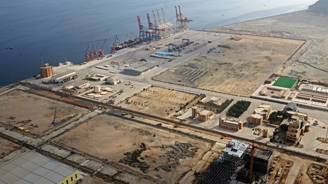 A general view of Gwadar port in Gwadar, Pakistan.