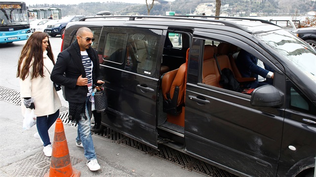 Uber driver Irfan Er waits his passenger in Istanbul, Turkey.