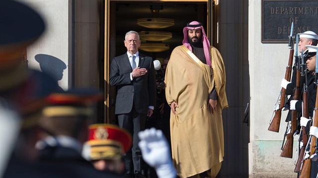 Suudi Arabistan Veliaht Prensi Muhammed Bin Selman, ABD Savunma Bakanı Jim Mattis ile görüştü.