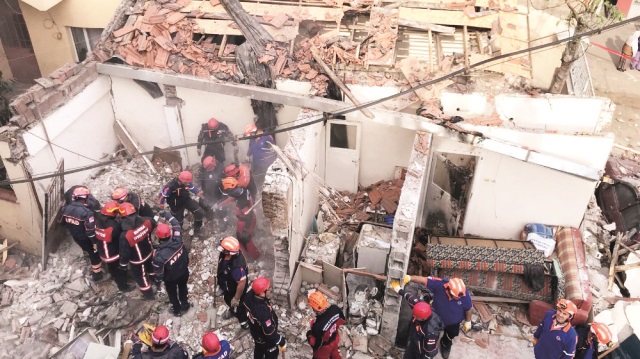 Doğalgaz patlaması sonucu 1 kişi öldü, 2 kişi de yaralandı.