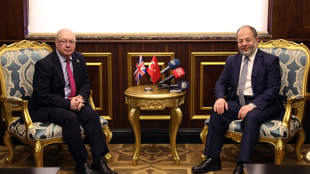 Turkish Deputy Prime Minister Recep Akdağ met British Minister of State for Middle East and North Africa Alistair Burt on Friday