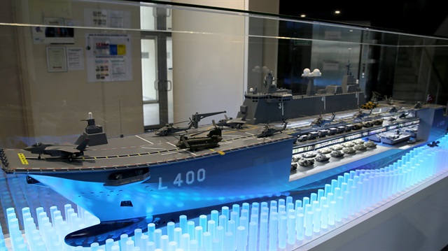 Construction of TCG Anadolu, which can be configured as light aircraft carrier, is gathering pace