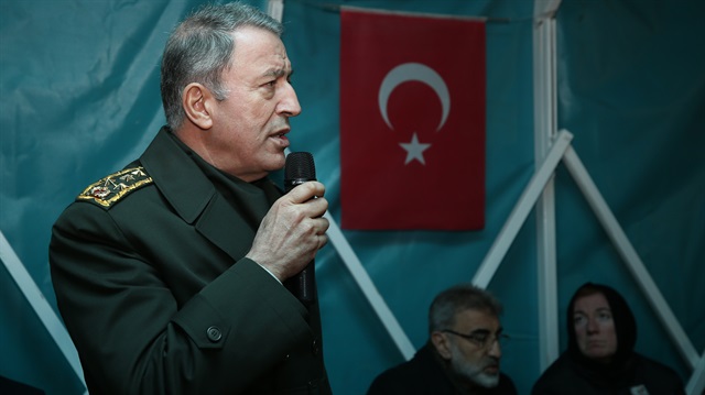 Orgeneral Hulusi Akar'a kuvvet komutanları da eşlik etti