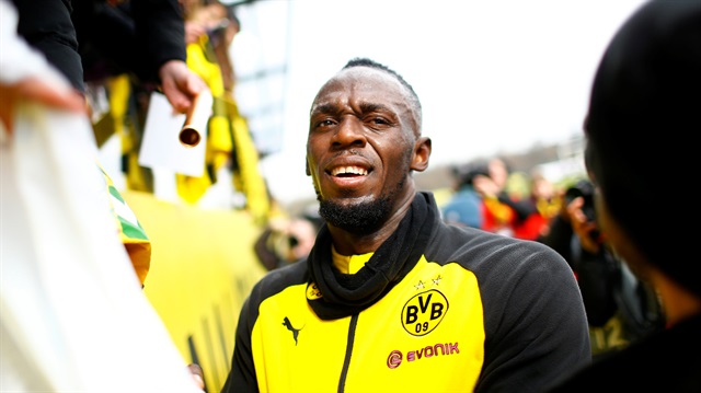 Usain Bolt, dün Borussia Dortmund'la antrenmanlara çıkmıştı.