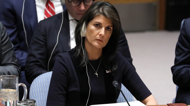 ABD'nin Birleşmiş Milletler (BM) Daimi Temsilcisi Nikki Haley