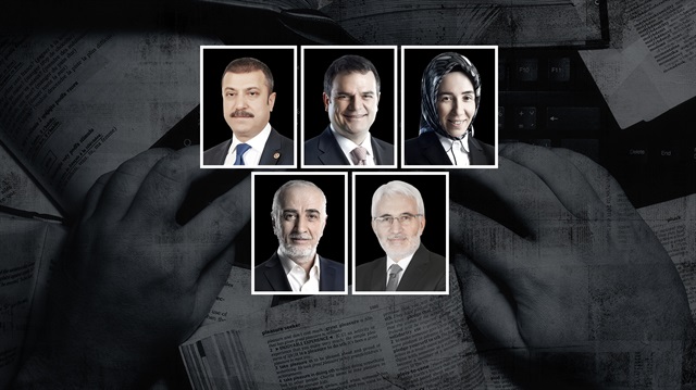 Şahap Kavcıoğlu, Kemal Öztürk, Hatice Karahan, Abdullah Muradoğlu ve Hasan Öztürk. 