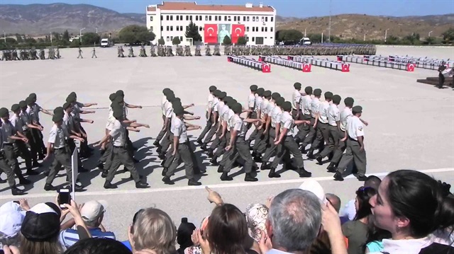 Jandarma Komutanlığı'nda yemin töreni. - Arşiv