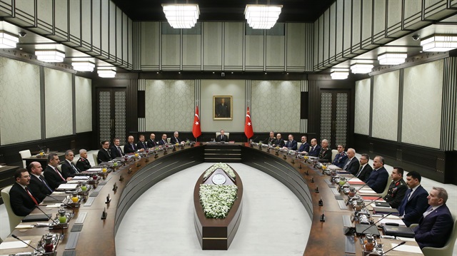 Cumhurbaşkanı Erdoğan'ın başkanlığında toplanan Milli Güvenlik Kurulu 