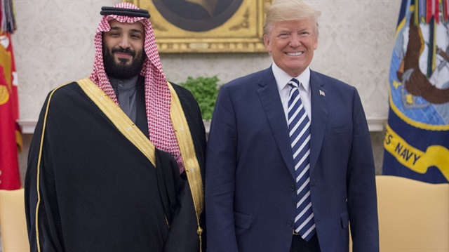 Suudi Arabistan Veliaht Prensi Muhammed bin Selman ve ABD Başkanı Donald Trump