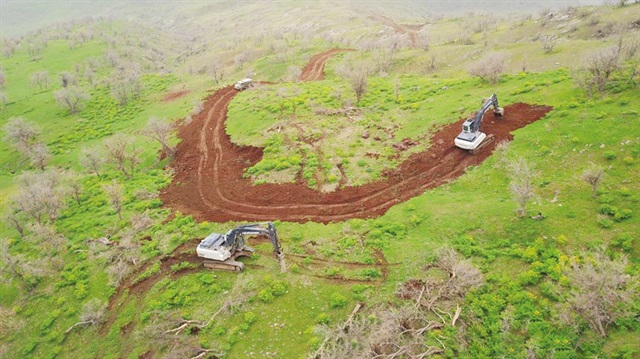 Şimdiye kadar 3 üs bölgesi yeni yapılan yollarla birbirine ve Türkiye'ye bağlandı.