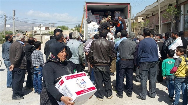 AFAD ve Kızılaydan Afrin'e yardım