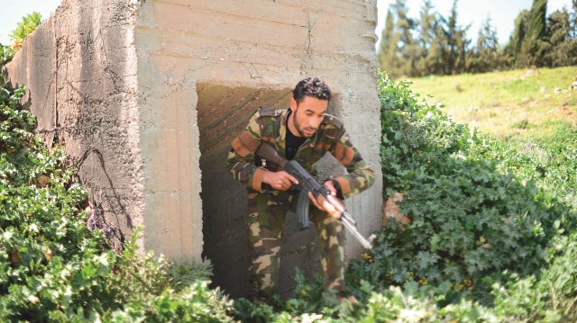 Afrin'de teröristlerin kaldığı bir villa ile çevresinde sığınak amacıyla inşa edilen uzun beton tüneller bulundu. 