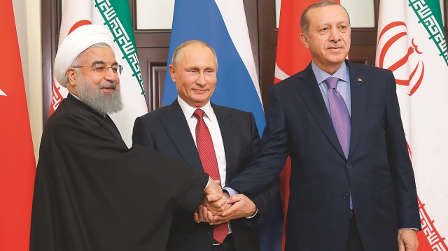 Cumhurbaşkanı Erdoğan ile Rusya Devlet Başkanı Vladimir Putin ve İran Cumhurbaşkanı Hasan Ruhani biraraya gelecek