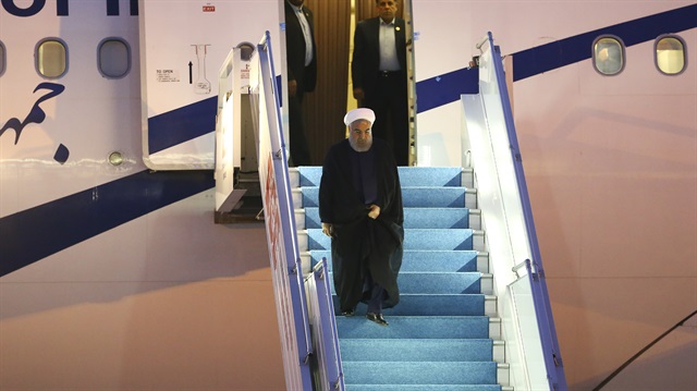 İran Cumhurbaşkanı Ruhani, Türkiye'ye geldi.