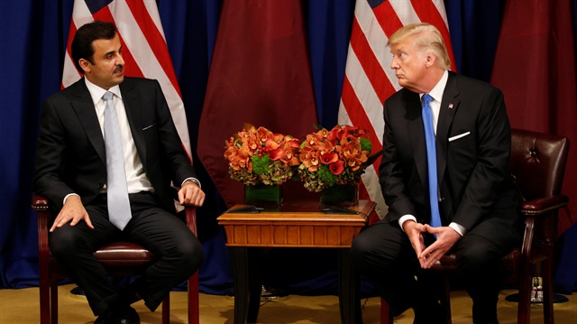 Trump ve Katar Emiri Şeyh Temim
