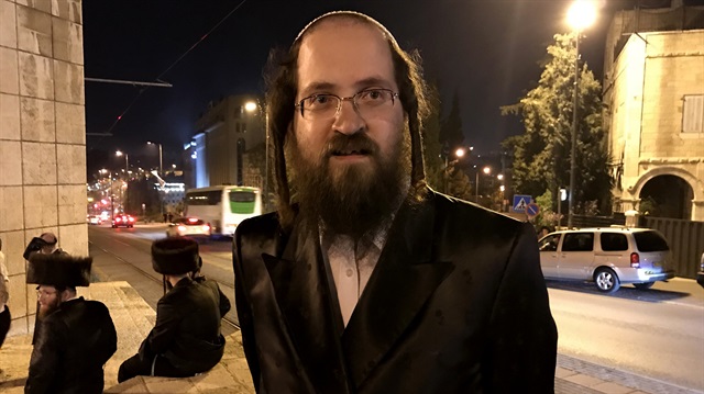 Ben Tziyon Margilit, an Ultra-Orthodox (Haredi) Jew.