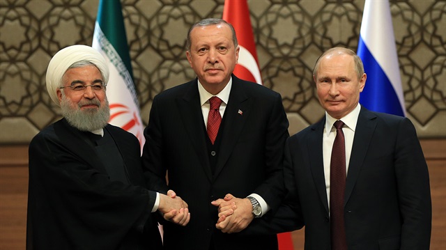 Erdoğan, Putin ve Ruhani, Suriye Zirvesi'nin ardından basın açıklaması yaptı.