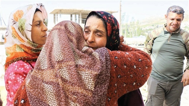 Sisters Feride and Nejah Ahmed united in Syria's Afrin. 