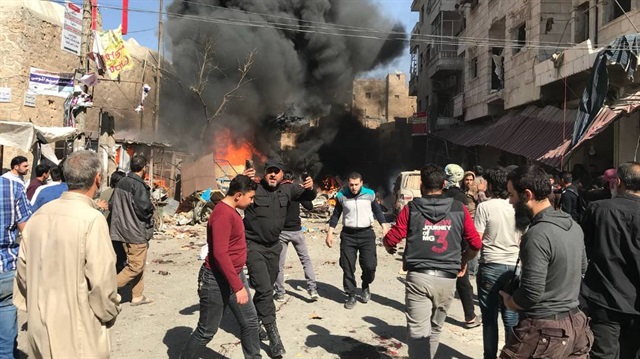 ​El Bab'da bombalı saldırı sonucu 10 kişi hayatını kaybetti.