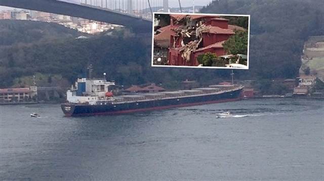 Tanker hits shore under Second Bosphorus Bridge in Istanbul