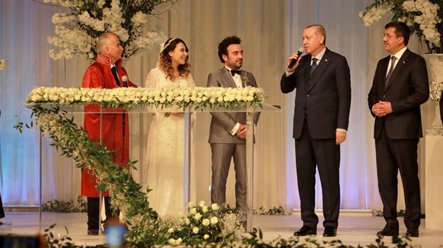 Cumhurbaşkanı Erdoğan nikah şahidi oldu