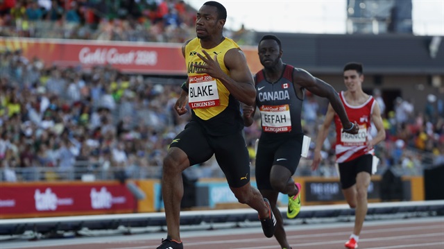 Jamaica's former world champion Yohan Blake 