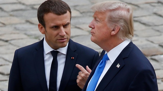 ABD Başkanı Donald Trump ve Fransa Cumhurbaşkanı Emmanuel Macron