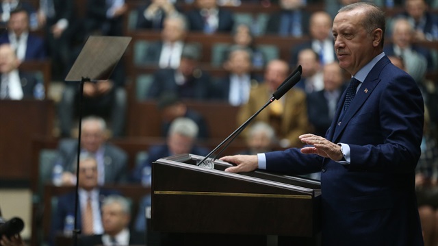 AK Parti TBMM Grup Toplantısı Cumhurbaşkanı Recep Tayyip Erdoğan