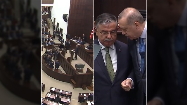 Cumhurbaşkanı Erdoğan, grup toplantısı sırasında İsmet Yılmaz'ı yanına çağırdı.
